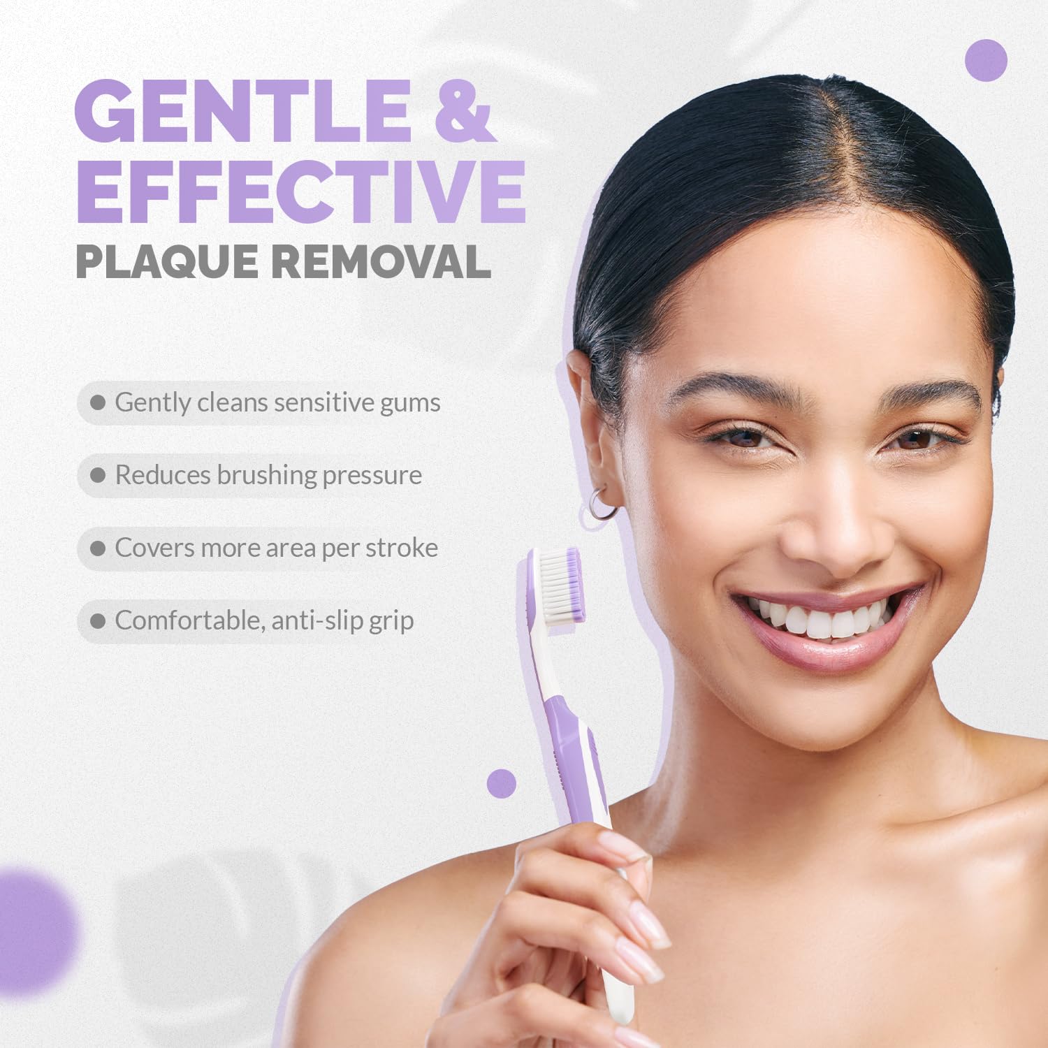 Enshine Advance Clean + Toothbrush Set | Ultra Soft Bristles, Compact Brush Head & Effective Tongue Cleaner | Complete Oral Care Manual Tooth Brush Set for Adults Pack of 4 (Multicolor) view 2