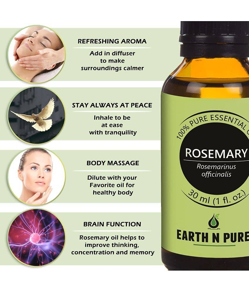 Earth N Pure - Rosemary Essential Oil 30 mL ( Pack of 1 ) view 2