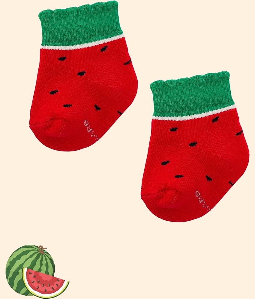 AIR GARB Pack of 3 Baby Boys Cotton Ankle Length Socks ( Multicolor ) view 2