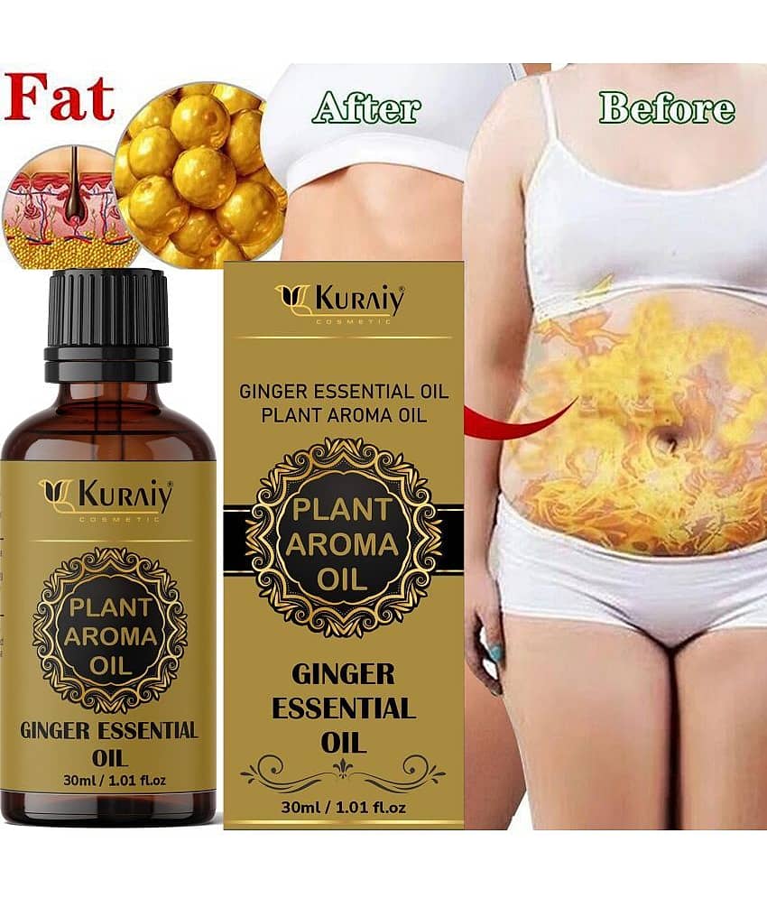 KURAIY Fat Loss Oil, Drainage Oil 30ml Belly Natural Drainage Ginger Oil Essential Pack of 1 view 2