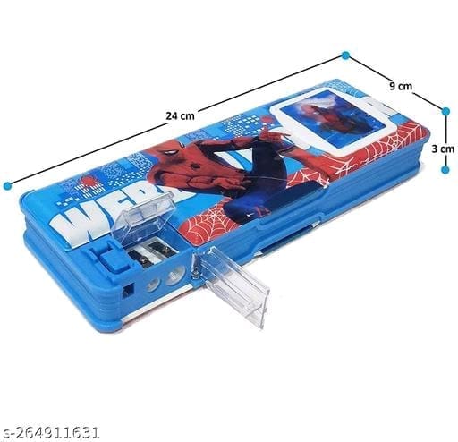Marvel Avengers Spiderman Pencil Box with Calculator for Kids view 2