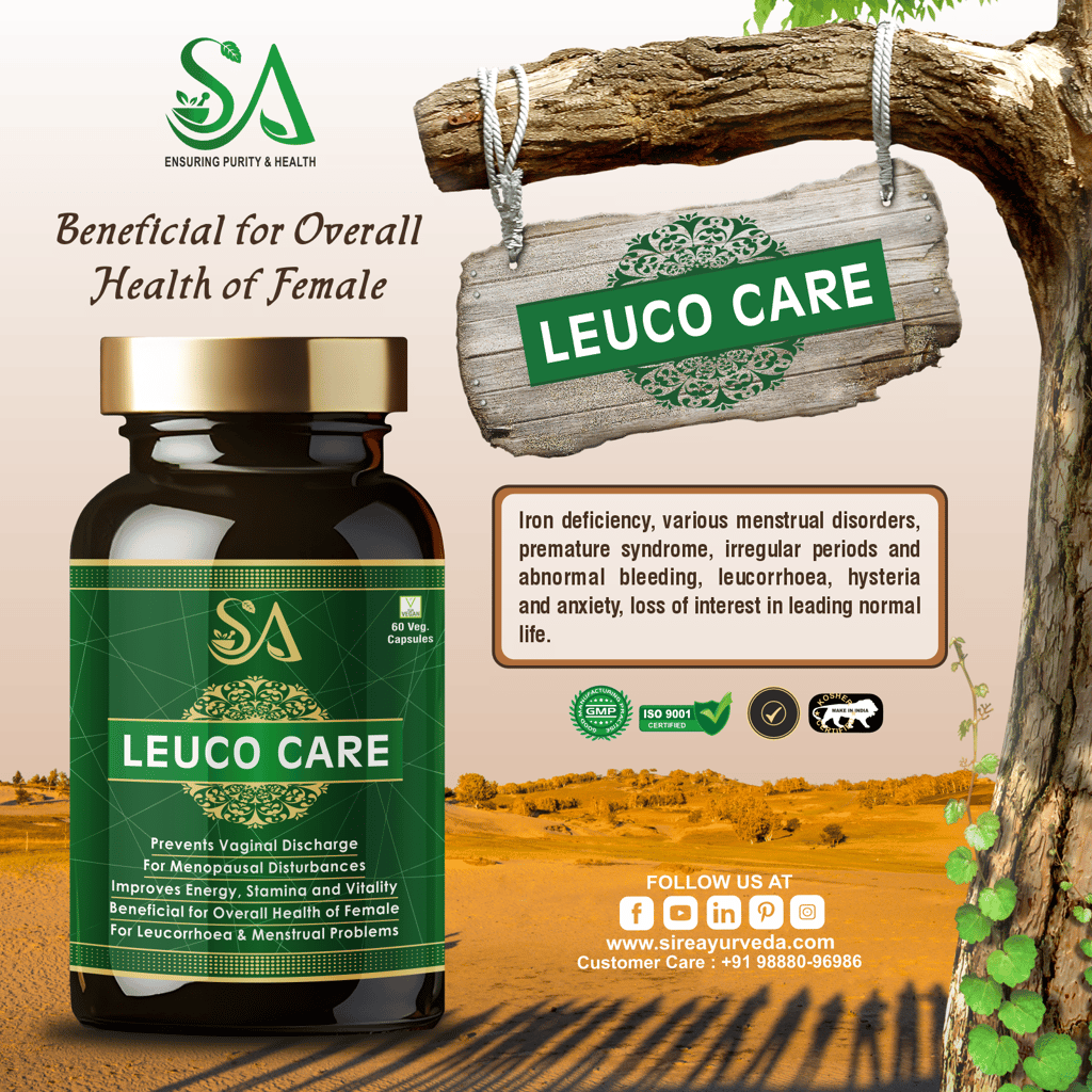 LEUCO CARE(Women Herbal Supplements, improve energy stamina vitality, beneficial overall health for women) view 2