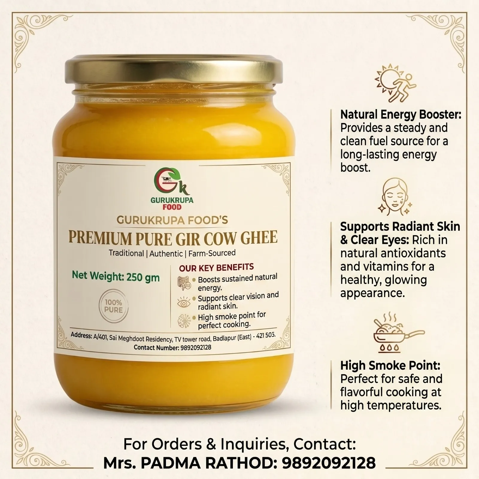 Natural billona ghee