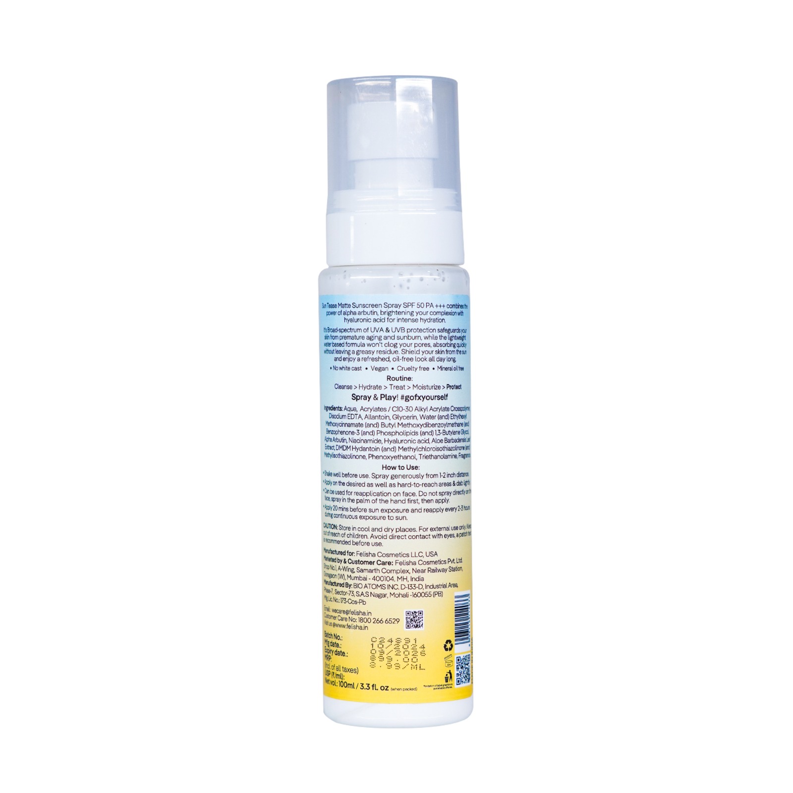 Skin fx Sun Tease Matte Sunscreen Spray view 2