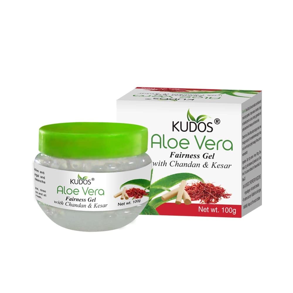 Kudos Aloevera Fairness Gel Chandan Kesar | 100G | Pack of 2 view 2