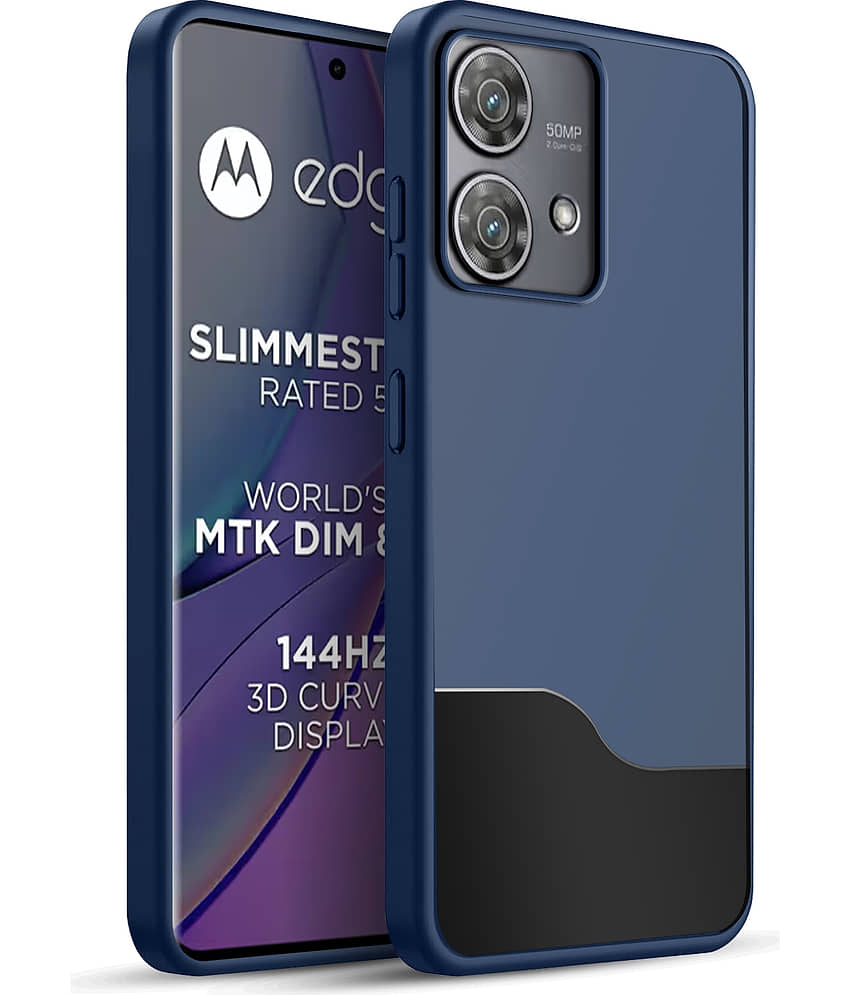 BIG WINGS Shock Proof Case Compatible For Polycarbonate Motorola Edge 40 Neo 5G ( Pack of 1 )