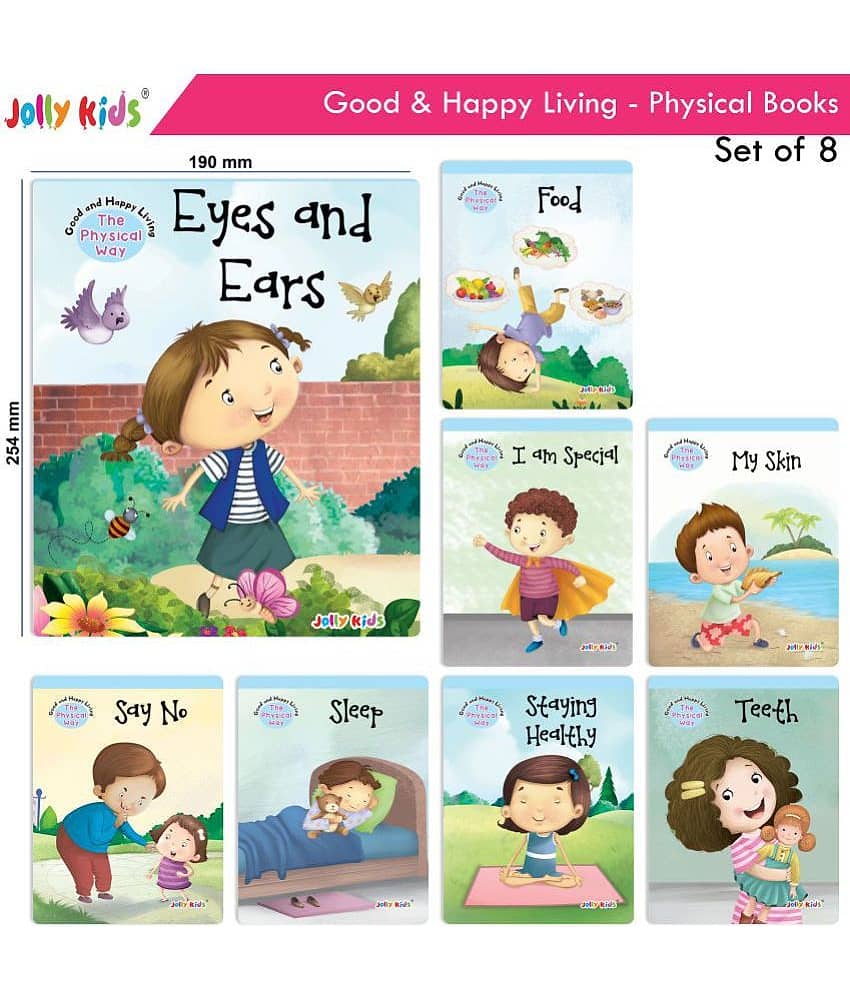 Jolly Kids Good & Happy Living The Physical Way Short Stories Books (Set of 8)| Kids learning Physical Activity Book view 2