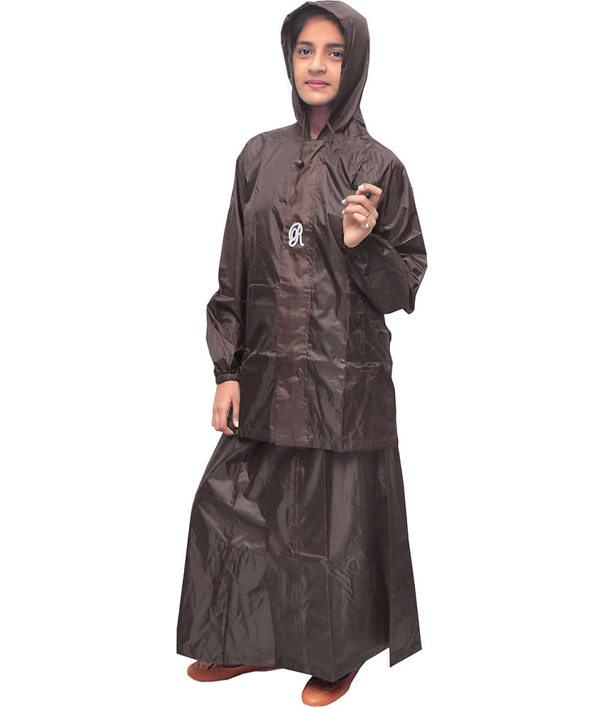 Goodluck Waterproof Nylon Raincoat Set - Grey view 2