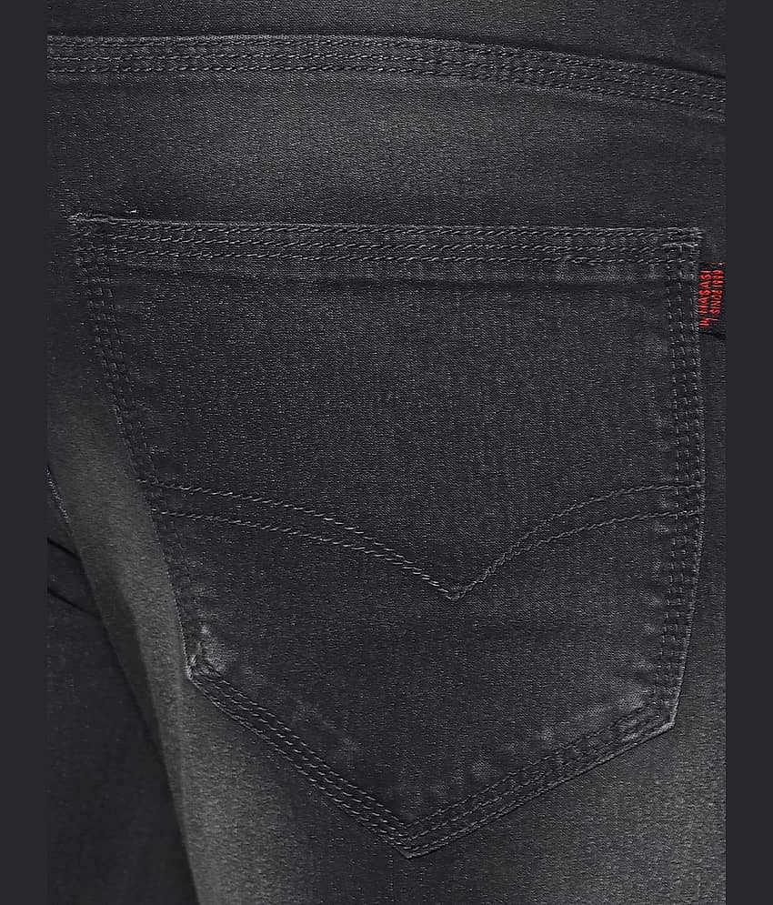 HJ HASASI - Grey Cotton Blend Slim Fit Men's Jeans ( Pack of 1 ) view 2
