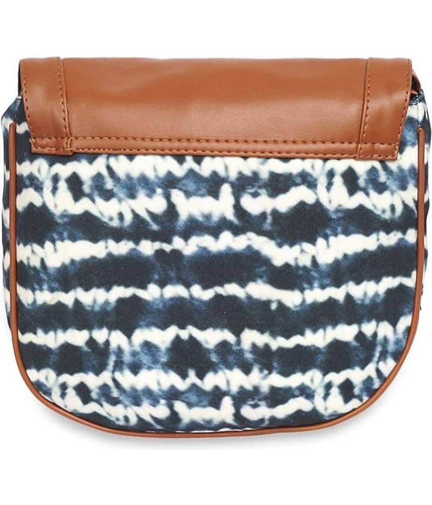 SAKWOODS Sling Bag Canvas Set of 1 ( Blue ) view 2