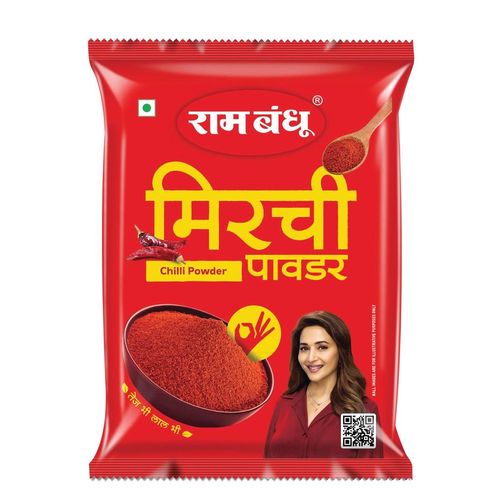 Ram Bandhu Chilli Powder 1kg Pack | Pure & Premium Red Chilli Powder for Rich Color and Spicy Flavor | Perfect for Everyday Cooking | Hygienically Packed