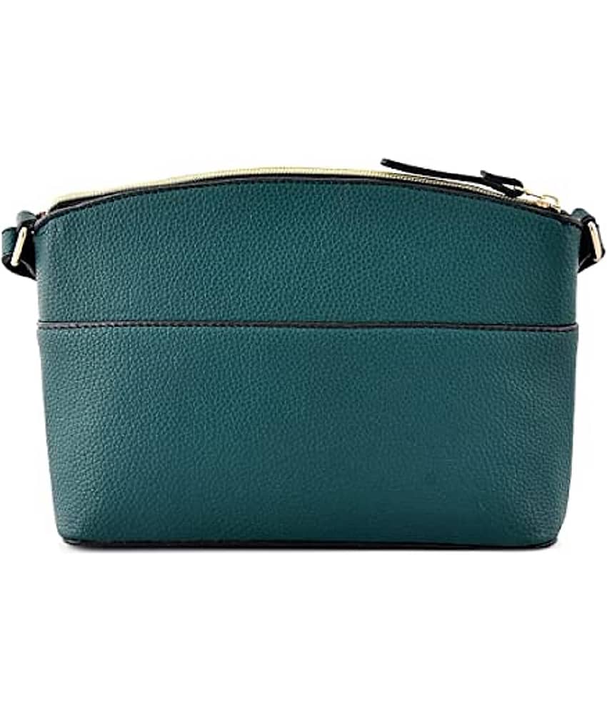 Lychee Bags Sling Bag PU Set of 1 ( Green ) view 2