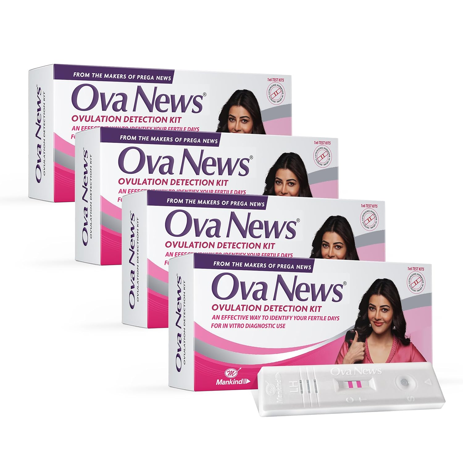 Ova News Ovulation Detection Kit by mankind Ovulation Kit (24 Tests Pack of 4) view 2