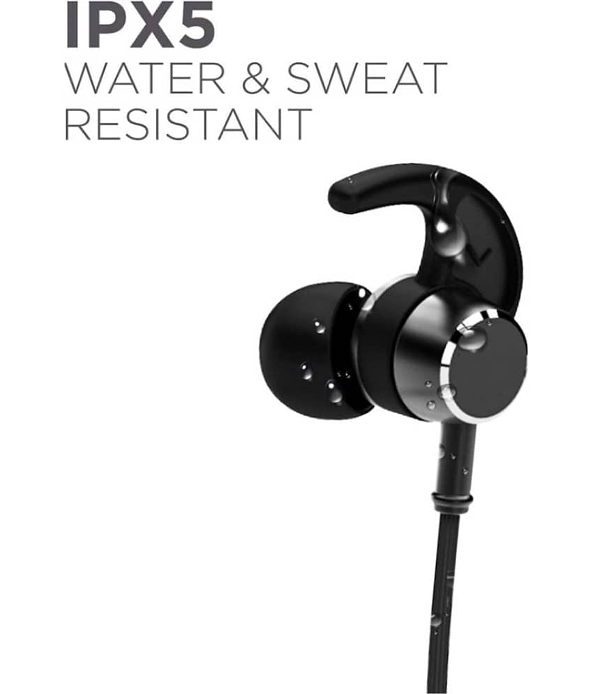 UBON 5300 Bluetooth Bluetooth Neckband In Ear 70 Hours Playback Active Noise cancellation IPX4(Splash & Sweat Proof) Black view 2