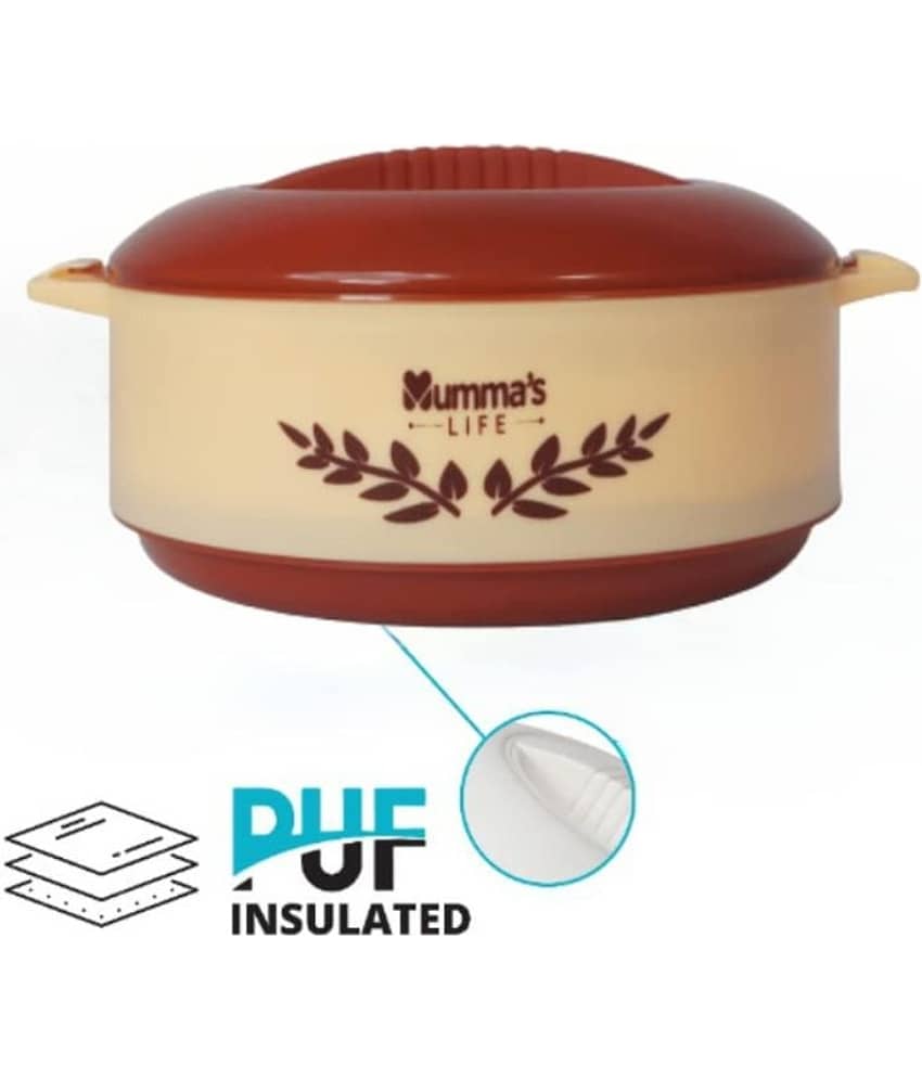 Mumma's Life ‎MLPCGR1500 Brown Steel Thermoware Casserole ( Set of 1 , 1500 mL ) view 2