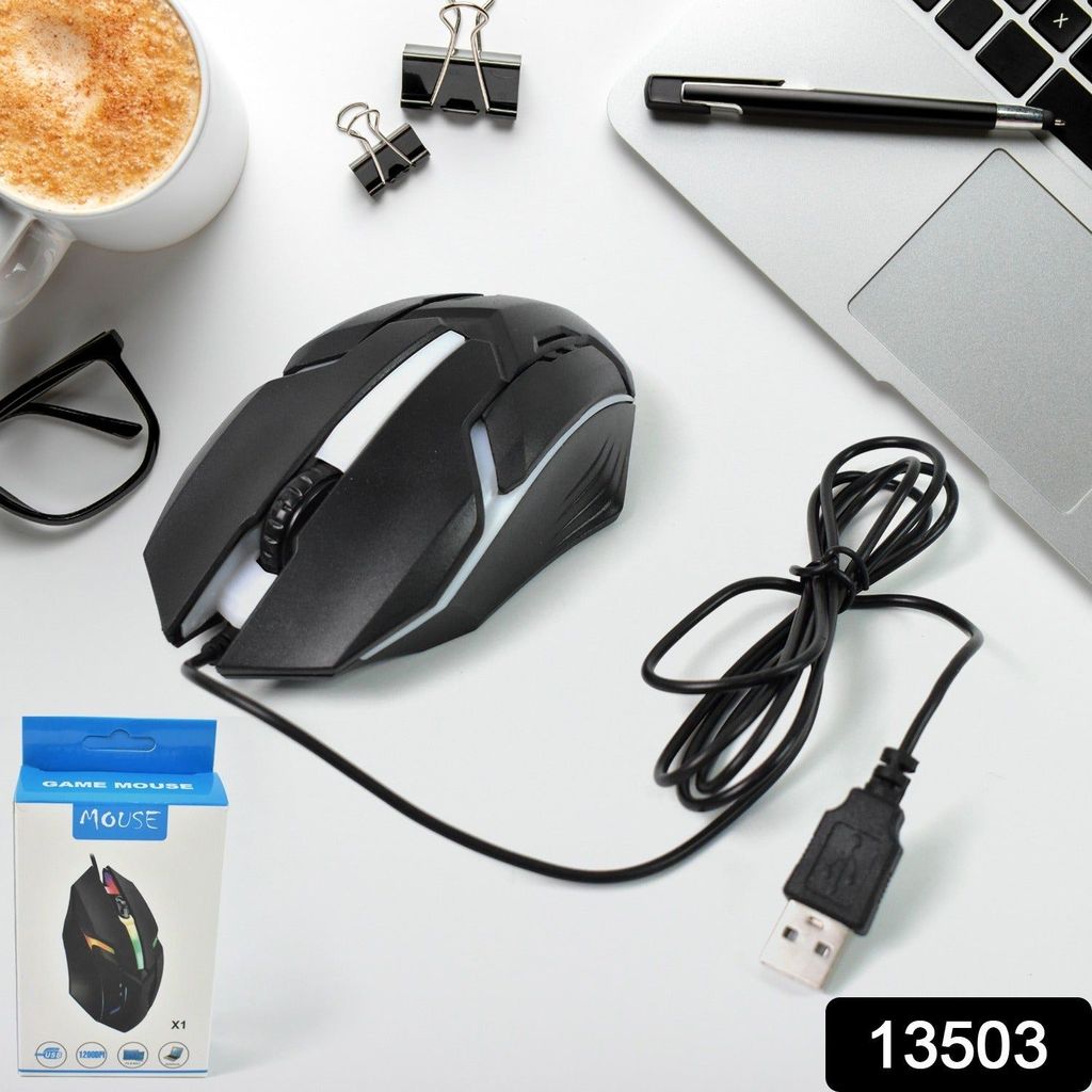 USB Wired Mouse, Ergonomic Design Gaming Mouse (1 Pc) view 2