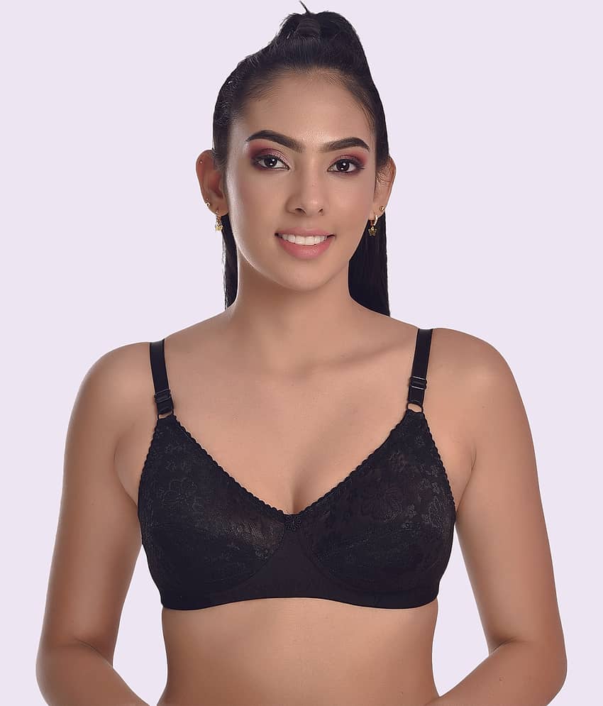 LadySoft Cotton Blend Non Padded Women's Everyday Bra ( Burgundy ) Nancy Bra