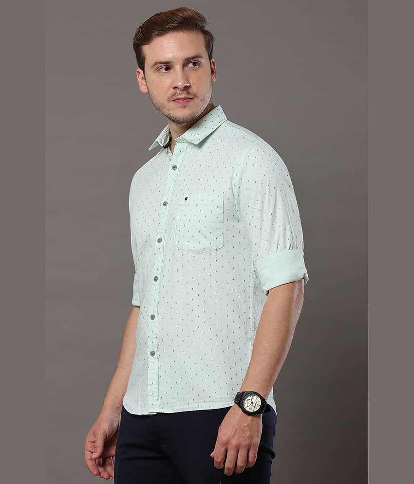 Cool Colors - Green 100% Cotton Slim Fit Men's Casual Shirt ( Pack of 1 ) view 2