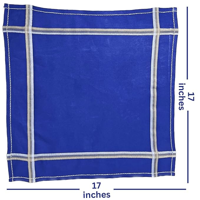 Royal Mart Men's Dark Color Striped Premium Handkerchief - Pack of 3 view 2
