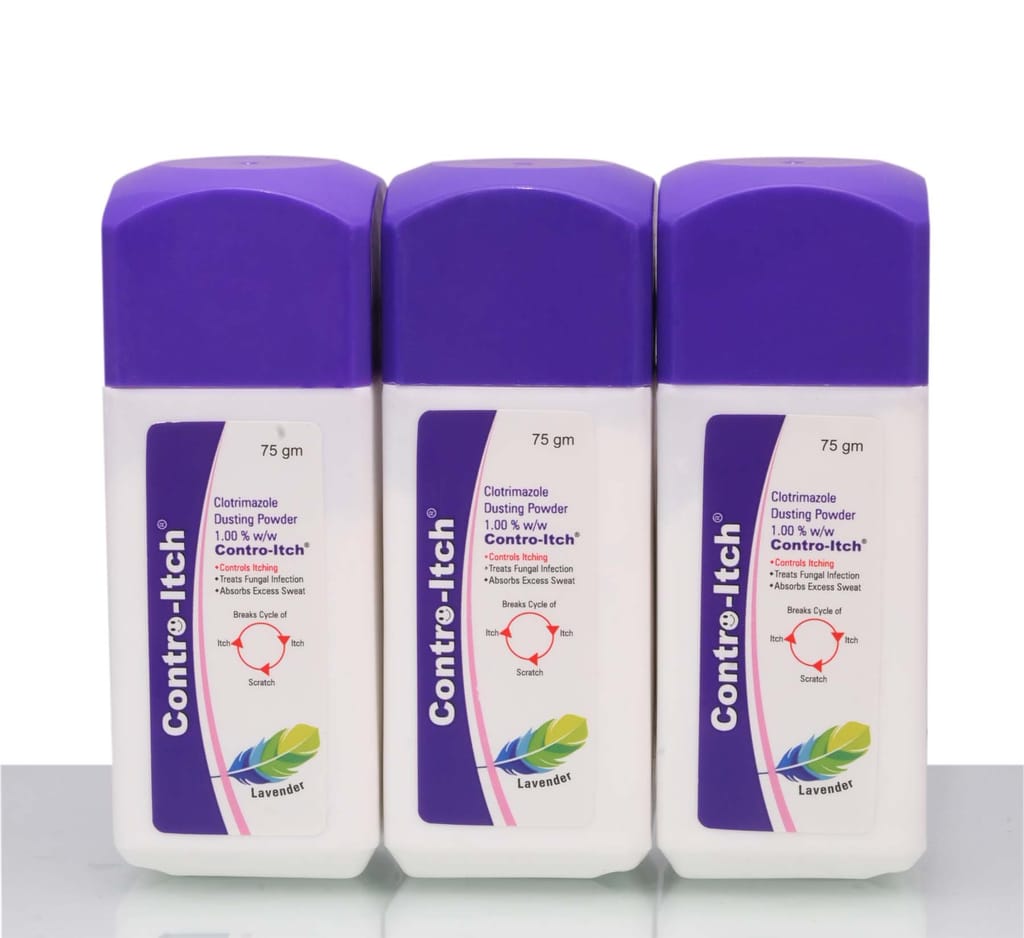 CONTRO-ITCH LAVENDER ANTI-SEPTIC DISTING POWDER 3 PACK EACH OF 75GM