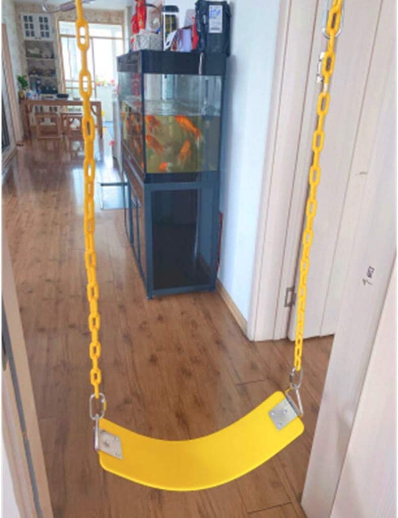 REZNOR 60 inch Swing Chains Set Fully Plastic Coated with 2 Quick Links Anti-Rust Iron Link Carabiner Hooks Chains for Playground Kids Swing Seat view 2