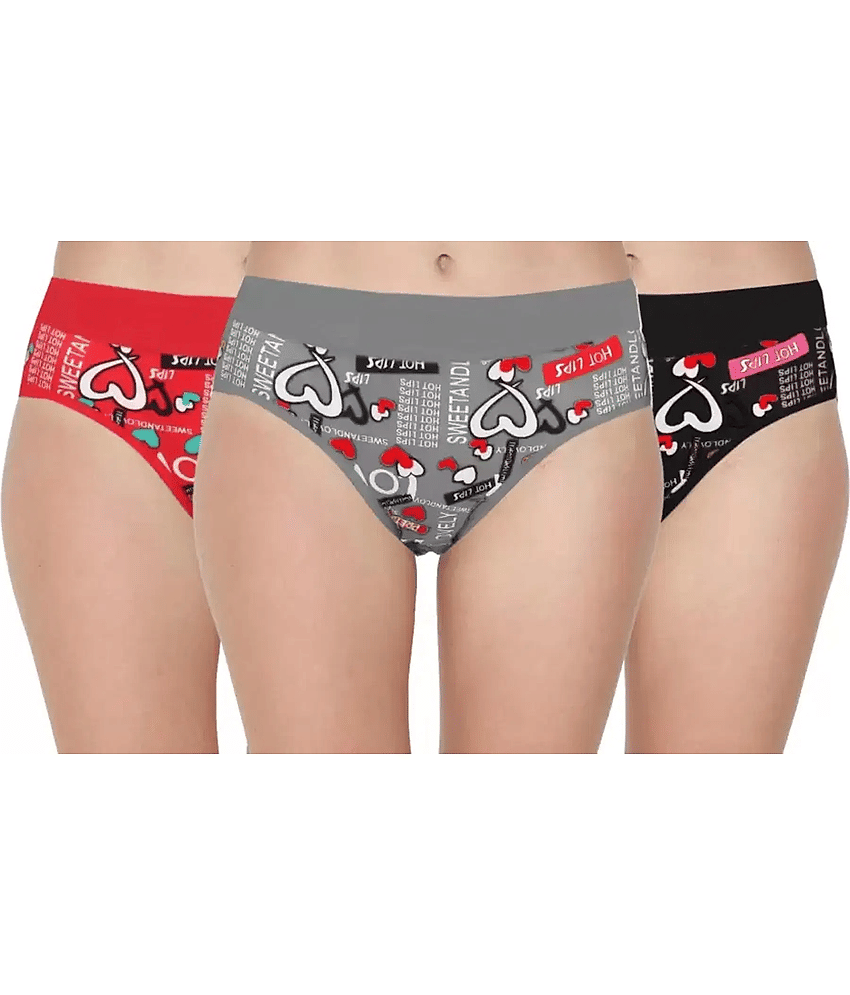 The Tusht Pack of 6 Nylon Hipster For Women ( Multi Color )