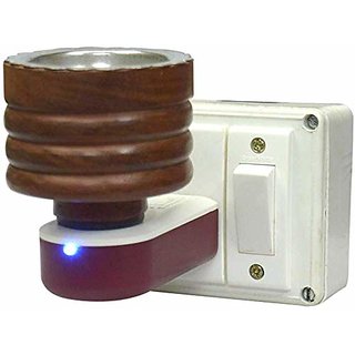 Electric Wooden Kapoor Dani (dhupdani) Incense Burner for Home Office Temple God Puja, Positive Energy Aroma Diffuser view 2