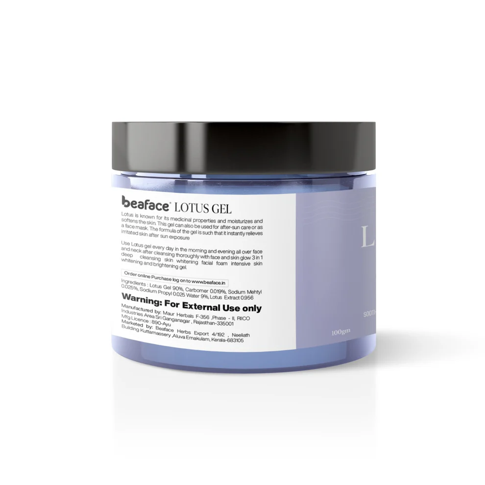 Lotus-gel-soothing-cooling-hydration-acne-moisturize view 2