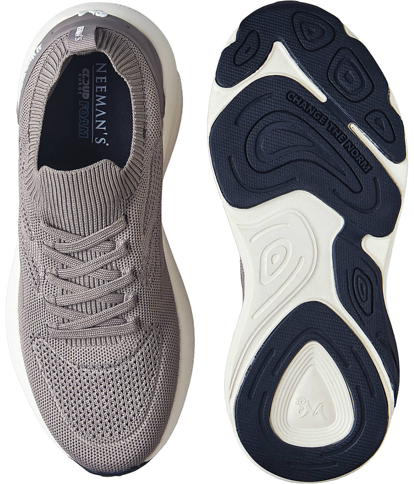 Neemans Dark Grey Men's Sports Running Shoes view 2