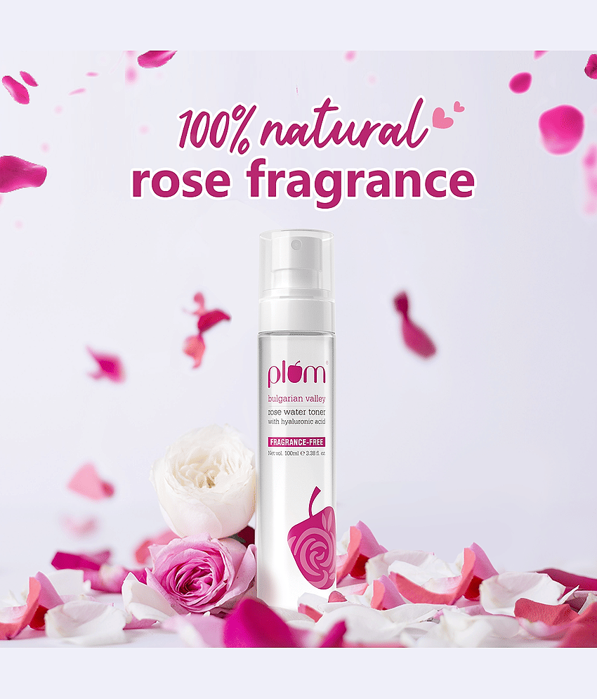 Plum Bulgarian Valley Rose Water & Hyaluronic Acid Hydrating Toner | Alcohol Free Men & Women (100 ml) view 2