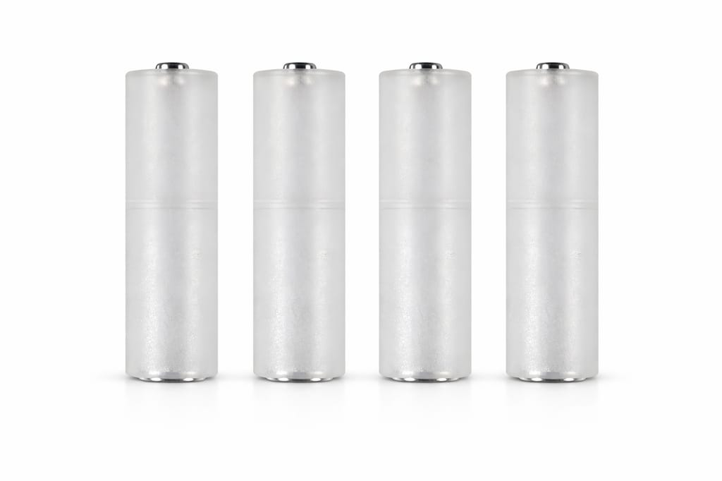 AAA to AA Battery Converter Adapter Sleeves – Converts AAA Batteries to AA Size | Reusable Battery Holders for Remote, Toys, Clock & More (Pack of 4)