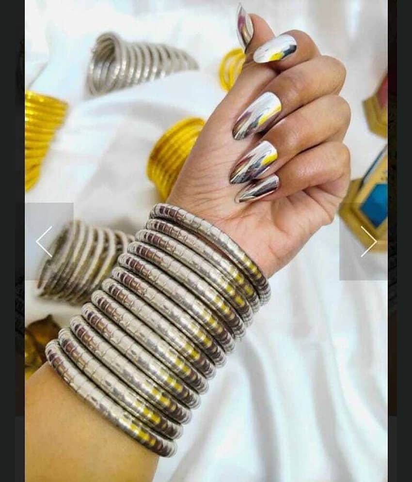 Samridhi DC Silver Bangle ( Pack of 1 ) view 2