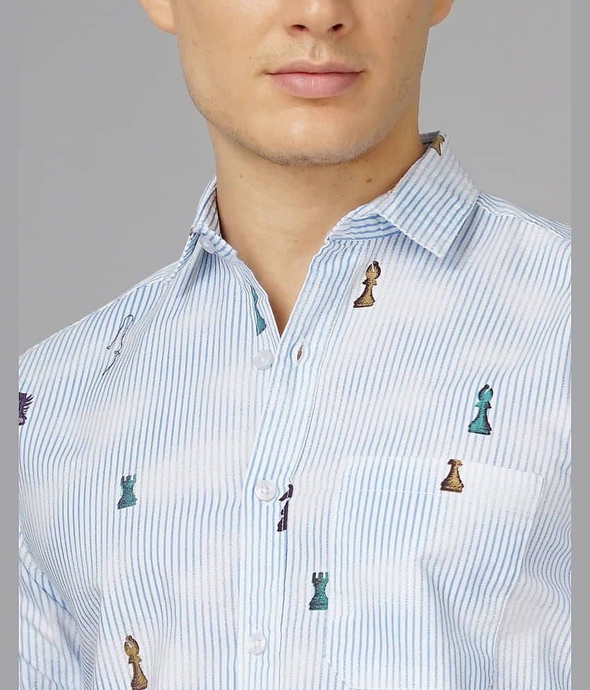 Paul Street - White 100% Cotton Slim Fit Men's Casual Shirt ( Pack of 1 ) view 2