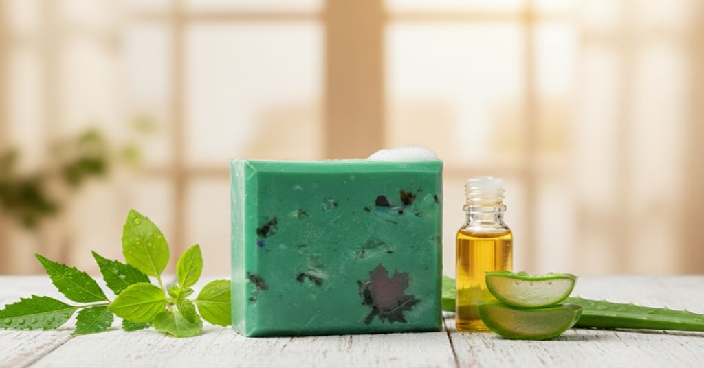 Neem Tulsi Alovera herbal soaps view 2