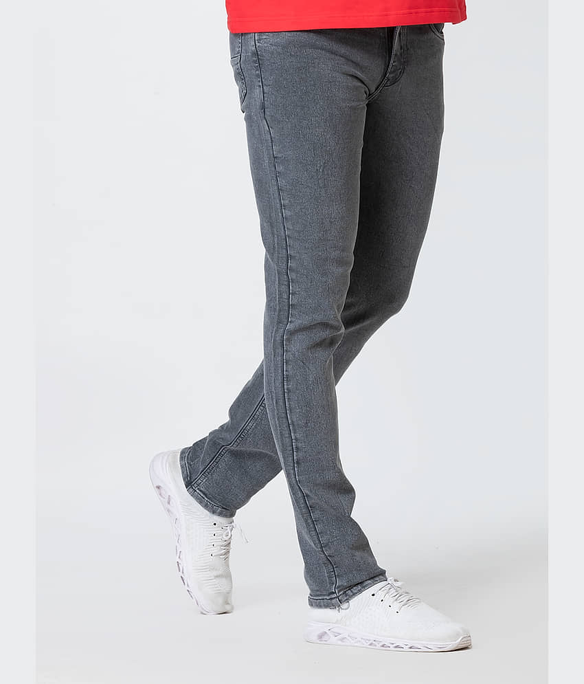 Aflash Regular Fit Basic Men's Jeans - Dark Grey ( Pack of 1 ) view 2