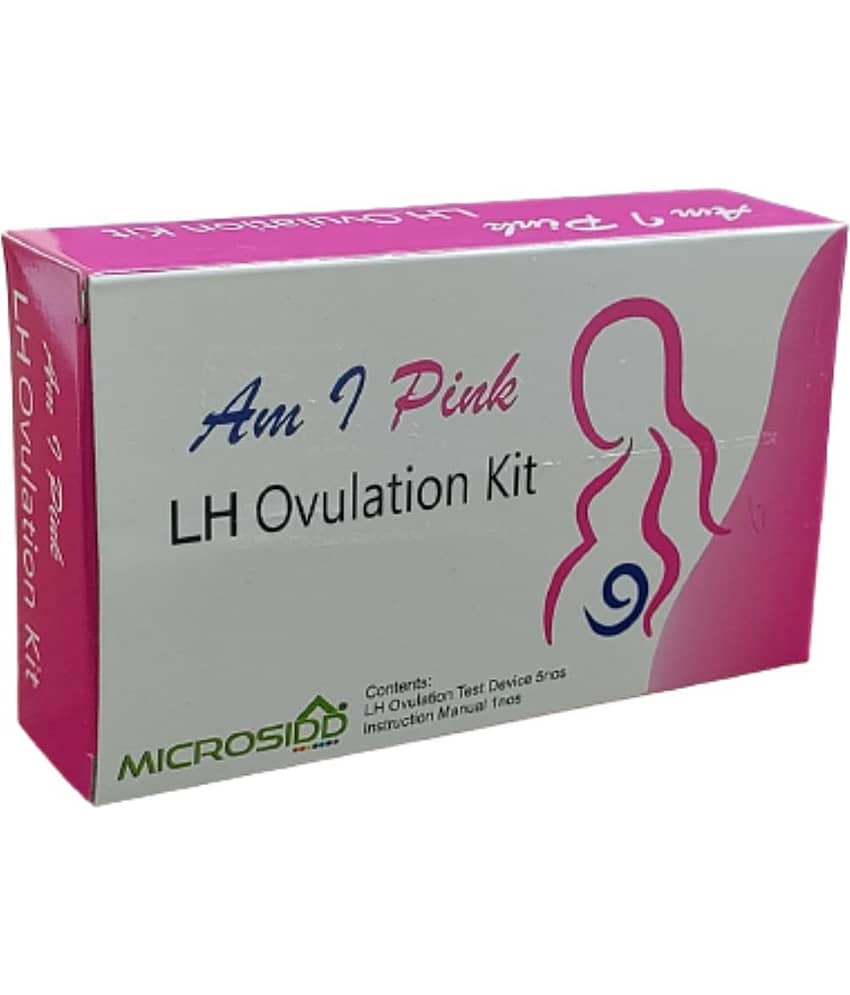 MICROSIDD Am I Pink LH Ovulation Kit (5 Tests, Pack of 5)