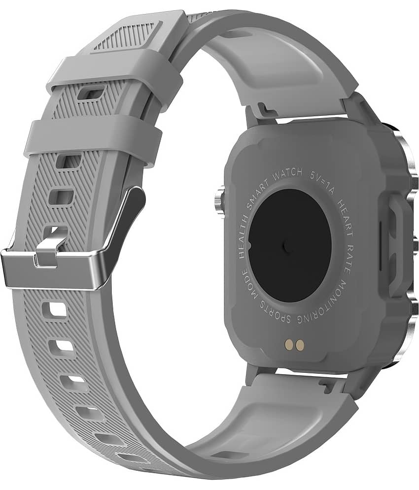 SKYRISE Sports Edition Smartwatch | Heart Rate | Steps | Wireless Charging Smartwatch (Grey Strap, 1.73 Inch Big Sunlight Proof Display) view 2