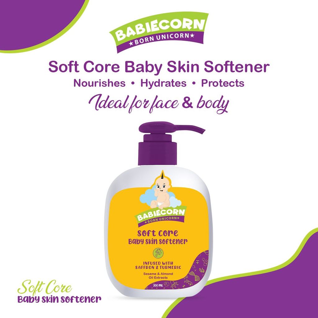 BABIECORN Soft Core Baby Skin Softener with Code Clean Top-to-Toe Body Wash (2 x 200 ml) view 2