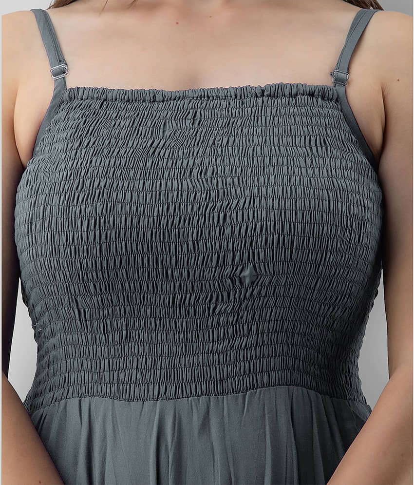Frionkandy - Grey Rayon Women's Gown ( Pack of 1 ) view 2