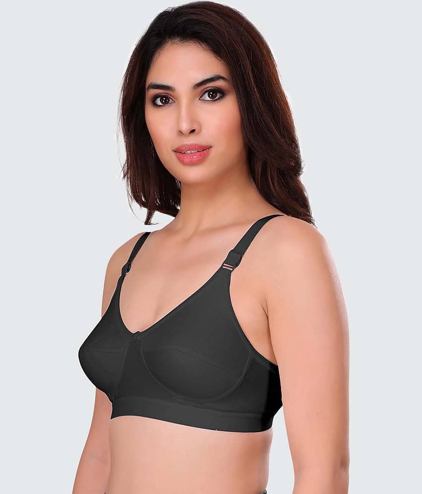 Eve's Beauty Cotton Blend Non Padded Women's Everyday Bra ( Pink ) view 2