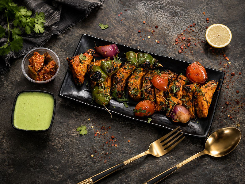Achari paneer tikka