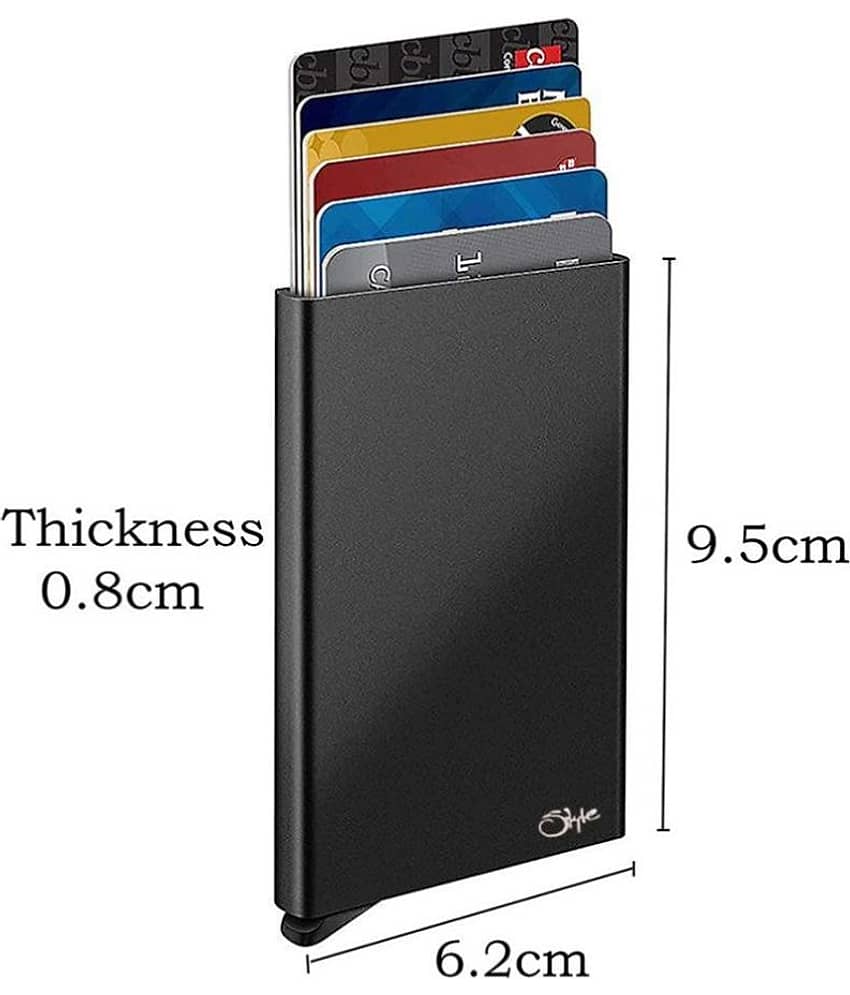 STYLE SHOES Button Silver Card ATM Holder view 2