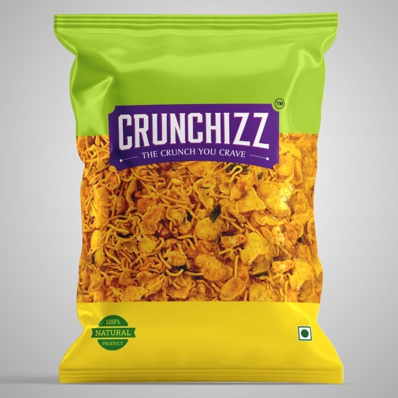 CRUNCHIZZ - CORNFLAKES MIXTURE/NAMKEEN I Spicy, Crunchy, Authentic I Traditional Kerala Preparation I No Artificial Additives or Preservatives I Perfect Tea-Time Bites I 200 Grams I Pack of One view 2