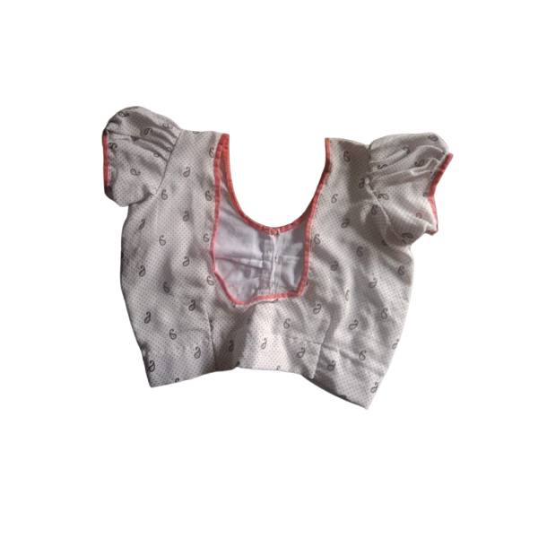 Cotton Material with Silk Mix Blouse (Size 40) view 2