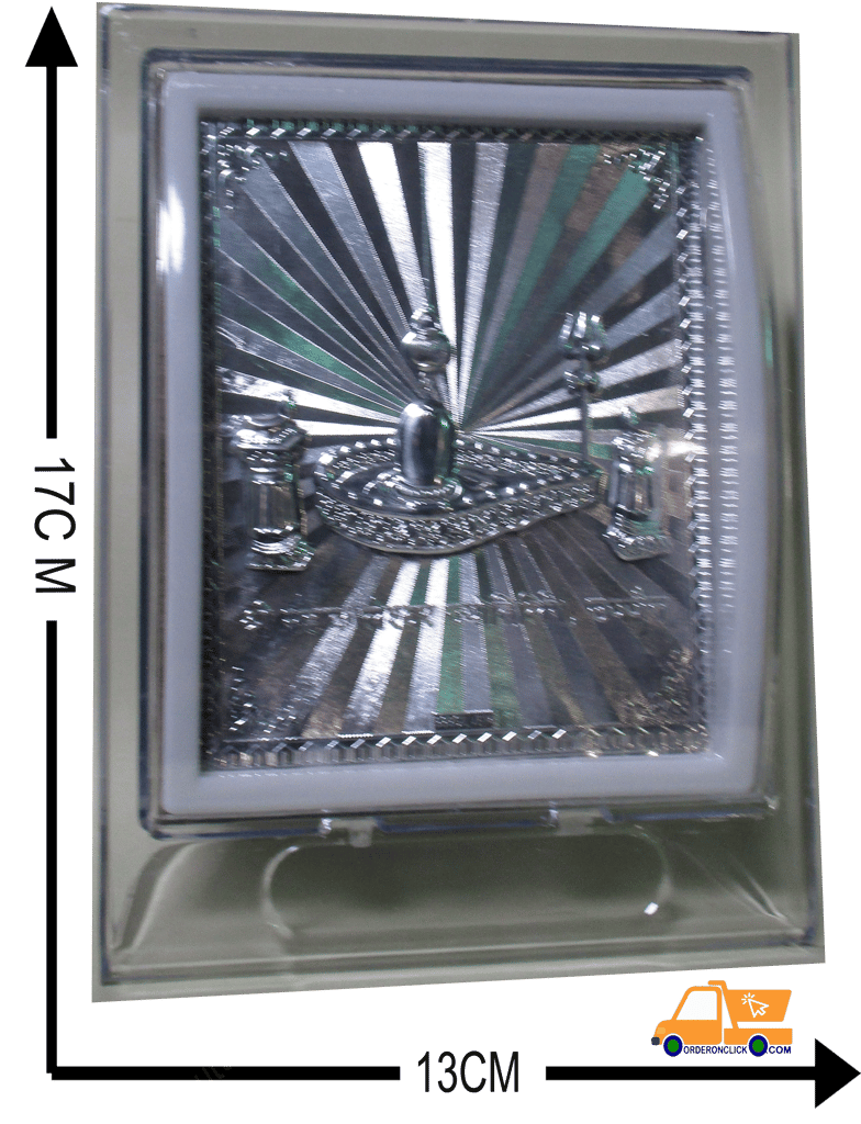 Silver Foil Maha Dev Stand Mahakaleshwar on Chandee view 2