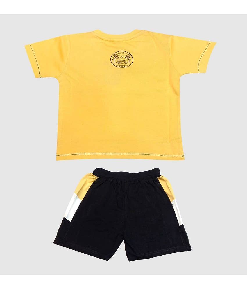 Kideon Pack of 1 Baby Boys 100% Cotton T-Shirt & Shorts ( Red ) view 2