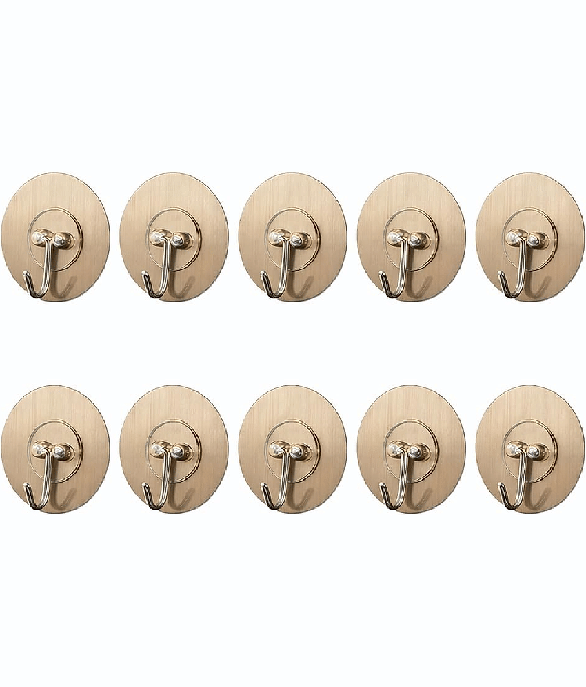 Self Adhesive Hooks for Wall Heavy Duty - 10kg Load Capacity Waterproof Transparent Wall Hooks for Hanging - No Drilling Nail