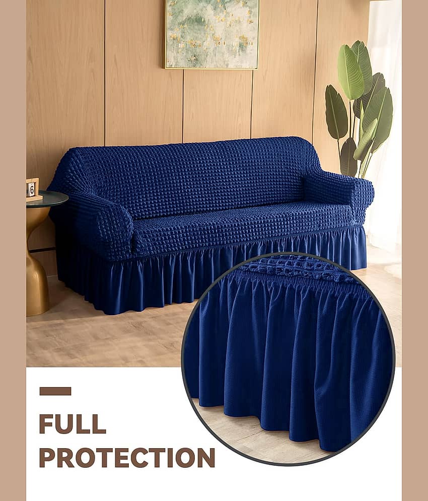 Cortina 2 Seater Polyester Sofa Cover ( Pack of 1 ) view 2