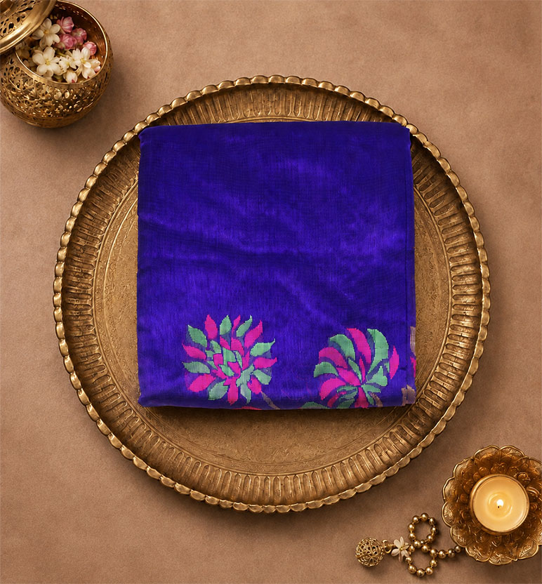 Handloom Chanderi Pattu Silk Saree