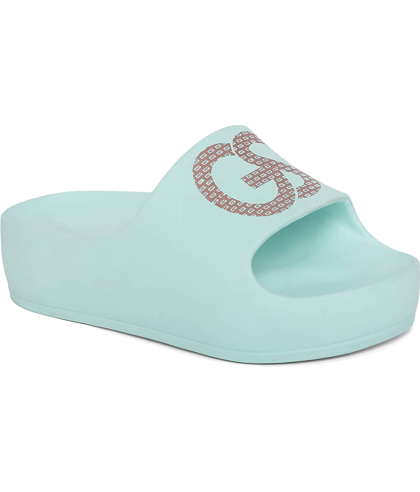 goldstar shoes Sea Green Women's Slide Flip Flop view 2